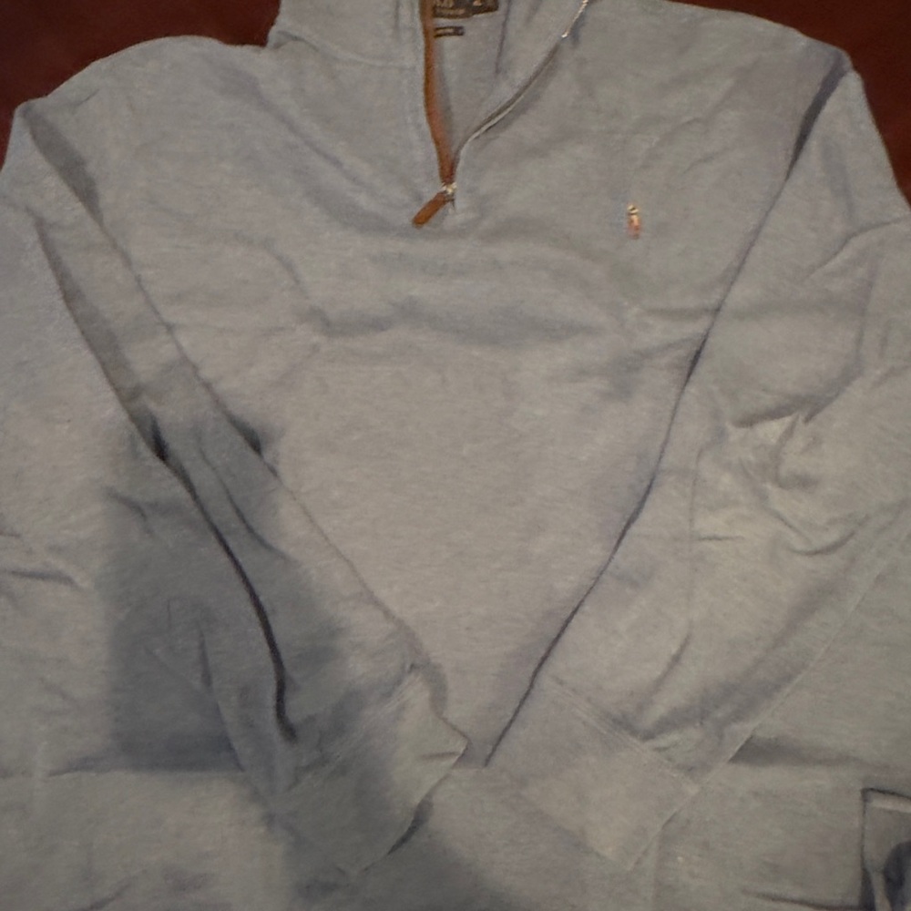 Ralph Lauren Gray Quarter-Zip Sweater